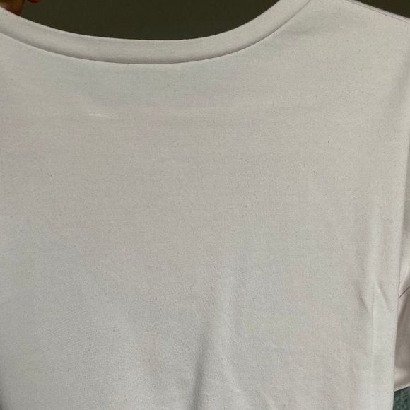 Express White Tie-Waist Oversized Top Size XS - Picture 6 of 12